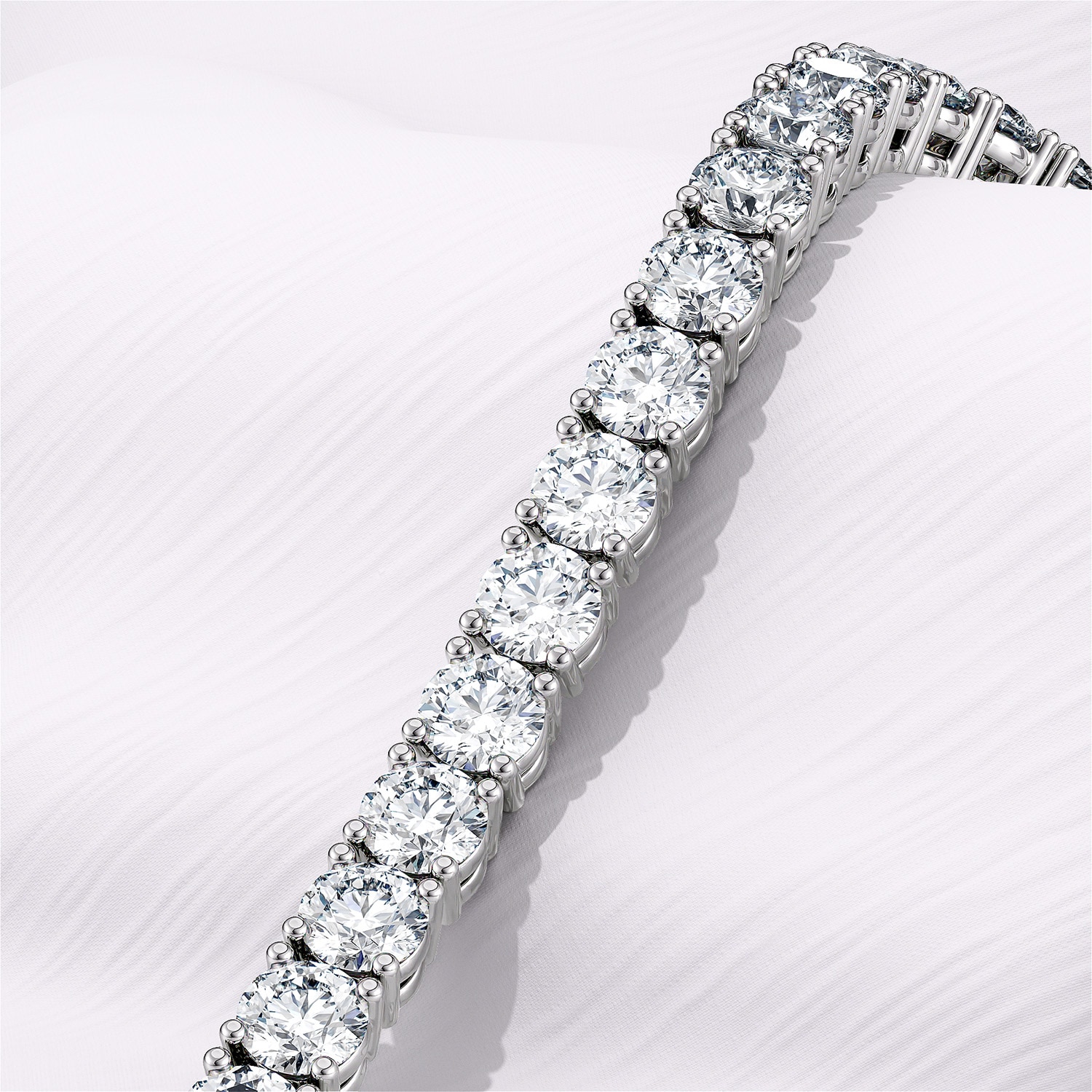 10 CT. T.W. Diamond Tennis Bracelet in 10K White Gold | Zales Outlet